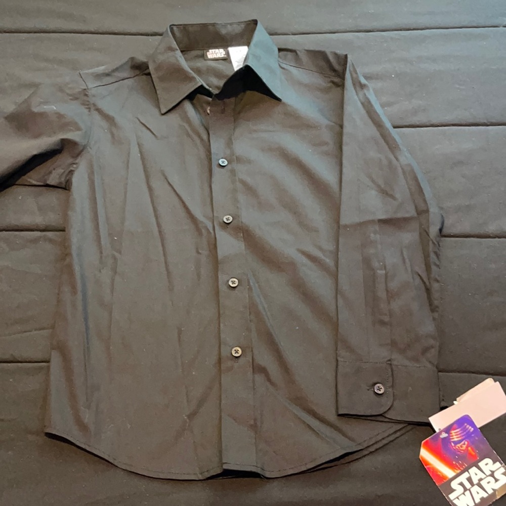 Black button down shirt boys size 8